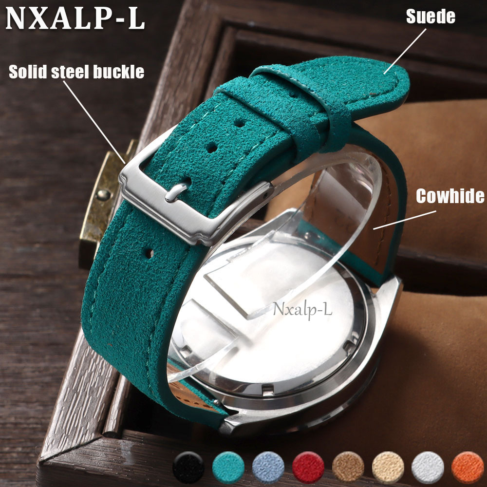 Suede Strap Watch - Correa de Reloj de Cuero Vacuno