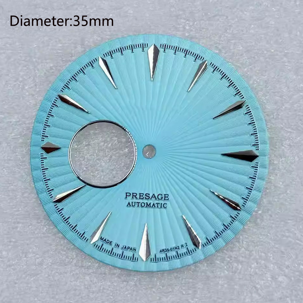 NH38 35mm Esfera con logotipo  - Seiko Watch Presage reseña y precio