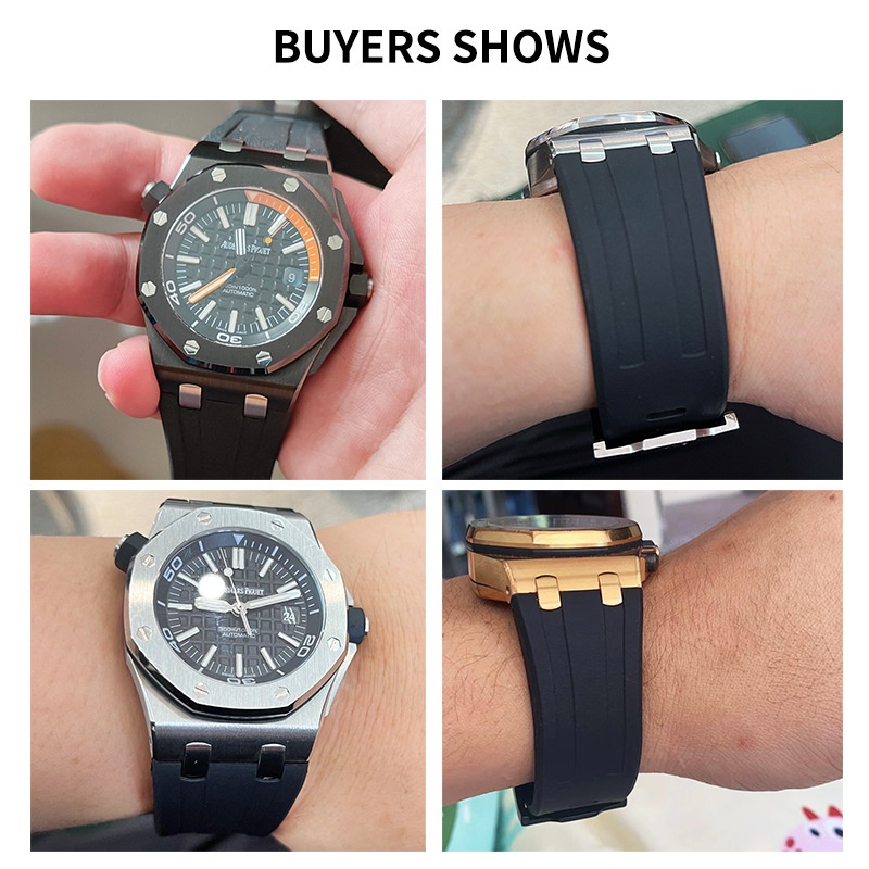 Correa de reloj de silicona de - Audemars Piguet Watch Royal Oak Offshore reseña y precio
