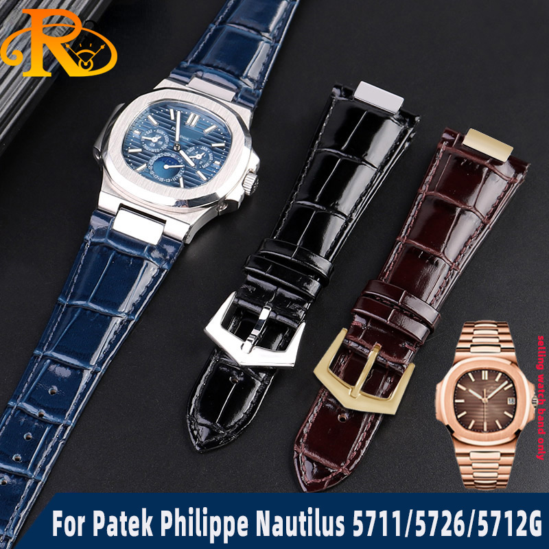 25X13mm notch Genuine Leather  - Patek Philippe Watch Nautilus reseña y precio